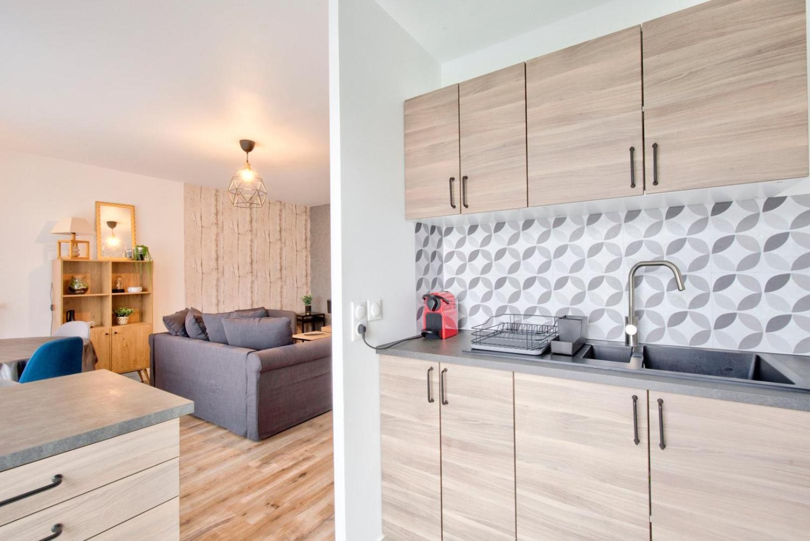 Le Perfectionniste - Spacieux Logement Terrasse Avec Parking กาช็อง ภายนอก รูปภาพ
